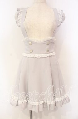 画像1: DearMyLove / ときめきハートビジューレーススカート S グレー O-25-11-04-047-EL-SK-OW-OS