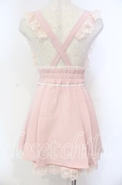 画像3: DearMyLove / レースサス付きプリーツスカート S ピンク O-25-11-04-049-EL-SK-OW-OS