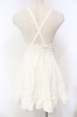 画像3: DearMyLove / 推し色サイドキラキラハートバックルサス付きスカート S シロ O-25-11-04-050-EL-SK-OW-OS