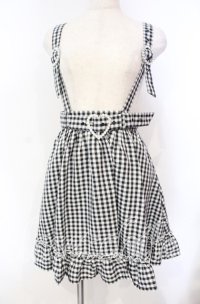 DearMyLove / ストーンバックルサスフリルスカート M クロ O-25-11-04-052-EL-SK-OW-OS