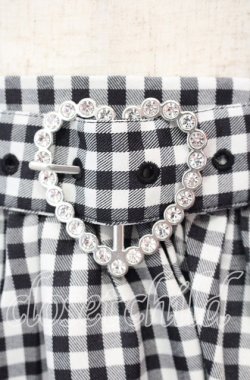 画像2: DearMyLove / ストーンバックルサスフリルスカート M クロ O-25-11-04-052-EL-SK-OW-OS