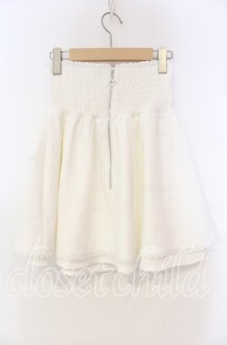 画像3: DearMyLove / フロントラッフルコルセットスカート S シロ O-25-11-04-054-EL-SK-OW-OS