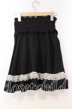 画像3: DearMyLove / レースアップポンポンリボンフレアスカート S クロ O-25-11-04-056-EL-SK-OW-OS