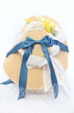 画像2: BAROQUE / × Sakizoコラボ Flower Hat ハット  ナチュラル×グリーン O-25-11-04-001-EL-AC-IG-OS