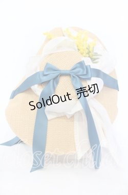 画像2: 【SALE】BAROQUE / × Sakizoコラボ Flower Hat ハット  ナチュラル×グリーン O-25-11-04-001-EL-AC-IG-ZT0105V