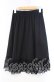 画像1: axes femme / ドットチュール使いペチスカート M クロ O-25-11-04-062-AX-SK-IG-OS (1)