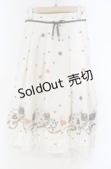 Secret Honey / トランプ柄スカート 8 アイボリー O-25-11-04-064-CA-SK-YM-OS