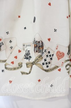 画像3: Secret Honey / トランプ柄スカート 8 アイボリー O-25-11-04-064-CA-SK-YM-OS