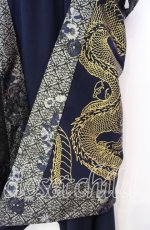 画像2: Qutie Frash / ラップ付きサルエルパンツ  ネイビー O-25-11-04-065-QU-PA-OW-ZT546 (2)