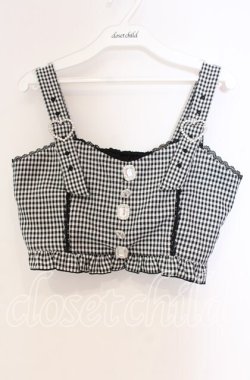 画像1: DearMyLove / ハートベルトビジューフリルビスチェ M クロ O-25-11-04-068-EL-TO-OW-OS