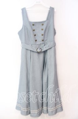 画像1: Kurumi Collaboration / マリンアカデミアジャンパースカート 3Ｌ サックス O-25-11-04-070-LO-OP-IG-OS