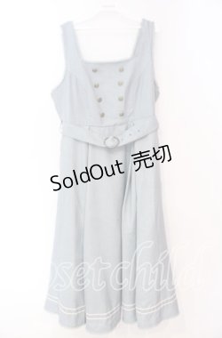 画像1: Kurumi Collaboration / マリンアカデミアジャンパースカート 3Ｌ サックス O-25-11-04-070-LO-OP-IG-OS