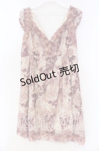 HYSTERIC GLAMOUR / ローズプリントワンピース  アイボリー×ピンク O-25-11-04-075-PU-OP-IG-OS