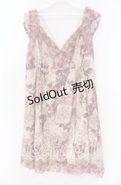 画像1: HYSTERIC GLAMOUR / ローズプリントワンピース  アイボリー×ピンク O-25-11-04-075-PU-OP-IG-OS