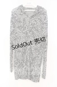 HYSTERIC GLAMOUR / バタフライジップパーカー  グレー×ブラック O-25-11-04-077-PU-TO-IG-OS