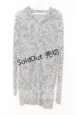 画像1: HYSTERIC GLAMOUR / バタフライジップパーカー  グレー×ブラック O-25-11-04-077-PU-TO-IG-OS