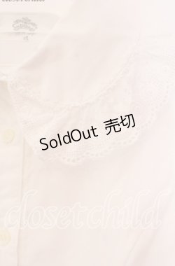 画像2: MIHO MATSUDA / ローズレースブラウス M ホワイト O-25-11-04-079-GO-BL-YM-OS