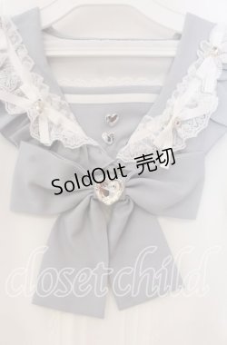 画像2: Dear My Love / ハートリボンたっぷりフリルセーラーブラウス M サックス O-25-11-04-009-EL-BL-OW-OS