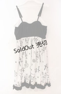 画像3: 【SALE】SEX POT ReVeNGe / LACE UP WITCH ワンピース  ホワイト×ブラック O-25-11-04-080-SP-OP-IG-ZT406