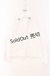 PEACE NOW / シャンデリア刺繍ブラウス  ホワイト O-25-11-04-082-PU-BL-IG-OS