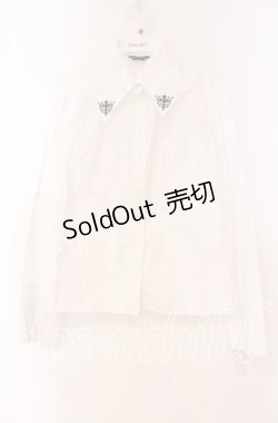 画像1: PEACE NOW / シャンデリア刺繍ブラウス  ホワイト O-25-11-04-082-PU-BL-IG-OS