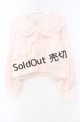 Dear My Love / ビジューレースフリルジャケット M〜L ピンク O-25-11-04-011-EL-JA-OW-OS