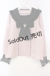 DearMyLove / セーラーレースフリルビジューブラウス M ピンク O-25-11-04-014-EL-BL-OW-OS