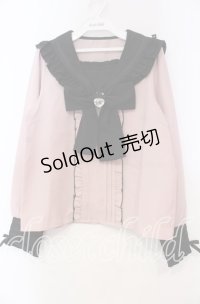 DearMyLove / セーラーレースフリルビジューブラウス M ピンク O-25-11-04-014-EL-BL-OW-OS