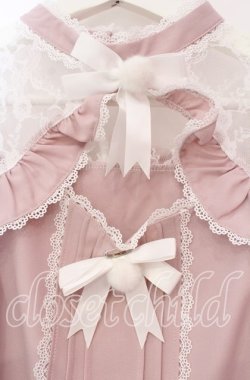 画像2: DearMyLove / レースフリルポンポンリボンブラウス M ピンク O-25-11-04-016-EL-BL-OW-OS