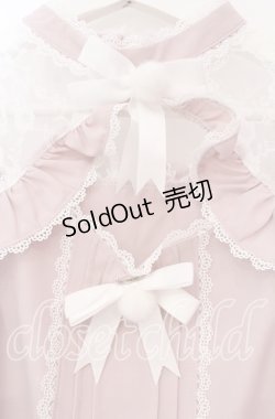 画像2: DearMyLove / レースフリルポンポンリボンブラウス M ピンク O-25-11-04-016-EL-BL-OW-OS