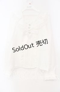 DearMyLove / 推しリボンテーラードセーラー襟ブラウス M シロ O-25-11-04-017-EL-BL-OW-OS