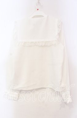 画像3: DearMyLove / 推しリボンテーラードセーラー襟ブラウス M シロ O-25-11-04-017-EL-BL-OW-OS