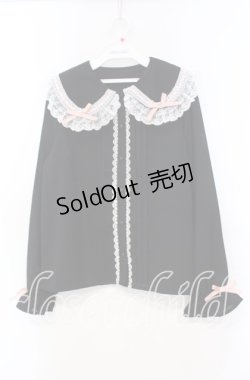 画像1: DearMyLove / 選べる襟デザインロリータレースブラウス M クロ O-25-11-04-020-EL-BL-OW-OS