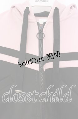 画像2: DearMyLove / 小悪魔ジャージデザインショートパーカー M〜L ピンク×クロ O-25-11-04-021-EL-JA-OW-OS