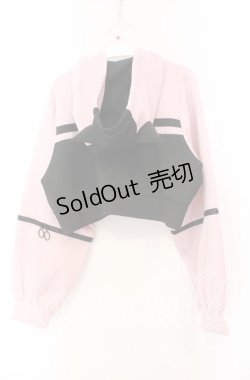 画像3: DearMyLove / 小悪魔ジャージデザインショートパーカー M〜L ピンク×クロ O-25-11-04-021-EL-JA-OW-OS