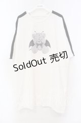 DearMyLove / 選べるプリントビッグT F シロ O-25-11-04-022-EL-TO-OW-ZT250
