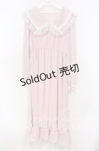 DearMyLove / 丸襟はしごレースフリルネグリジェ M ピンク O-25-11-04-023-EL-OP-OW-OS