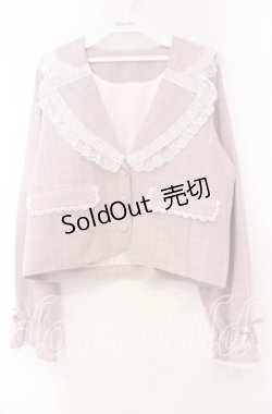 画像1: Dear My Love / うさ耳はしごレースフリルジャケット M ピンク O-25-11-04-025-EL-JA-OW-OS