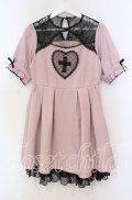 DearMyLove / 闇十字架ハートドットワンピース M ピンク O-25-11-04-026-EL-OP-OW-OS