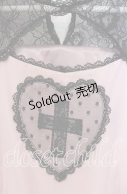 画像2: 【SALE】DearMyLove / 闇十字架ハートドットワンピース M ピンク O-25-11-04-026-EL-OP-OW-ZT178