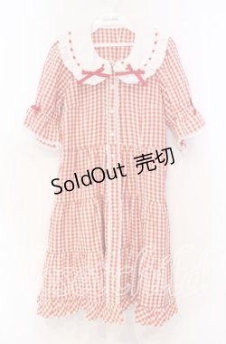 画像1: 【SALE】DearMyLove / 選べる丈ティアードワンピース M アカ O-25-11-04-027-EL-OP-OW-ZT249