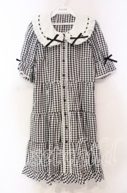 画像1: DearMyLove / 選べる丈ティアードワンピース M クロ O-25-11-04-028-EL-OP-OW-OS