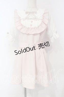 画像1: DearMyLove / お茶会フリルハートリボンワンピース M　ミニ丈 ピンク O-25-11-04-029-EL-OP-OW-OS