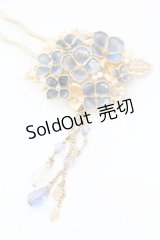 axes femme / 紫陽花モチーフかんざし  ゴール7ド×ブルー O-25-11-06-045-AX-AC-IG-OS