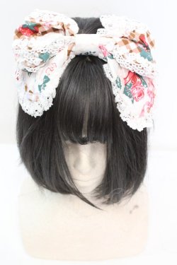 画像2: BABY,THE STARS SHINE BRIGHT / ストロベリーレターズ柄カチューシャ  ブラウン系 O-25-11-06-004-BA-AC-IG-OS