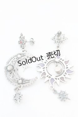 画像2: 【SALE】axes femme / アラビアン２ＷＡＹピアス  ガンメタ O-25-11-06-046-AX-AC-IG-ZT422-F004