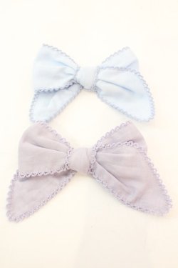画像1: PINK HOUSE / グラデーションリボンブローチ  ラベンダー・ブルー O-25-11-06-049-LO-ZA-OW-OS