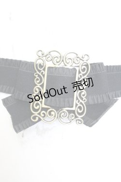 画像1: sha＊lan＊ra / リボンゴムベルト  クロ O-25-11-06-054-LO-ZA-OW-OS