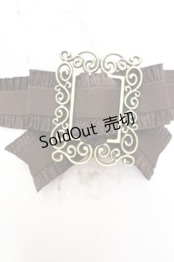 画像1: sha＊lan＊ra / リボンゴムベルト  ブラウン O-25-11-06-055-LO-ZA-OW-OS