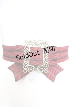 画像2: sha＊lan＊ra / リボンゴムベルト  アカ O-25-11-06-056-LO-ZA-OW-OS